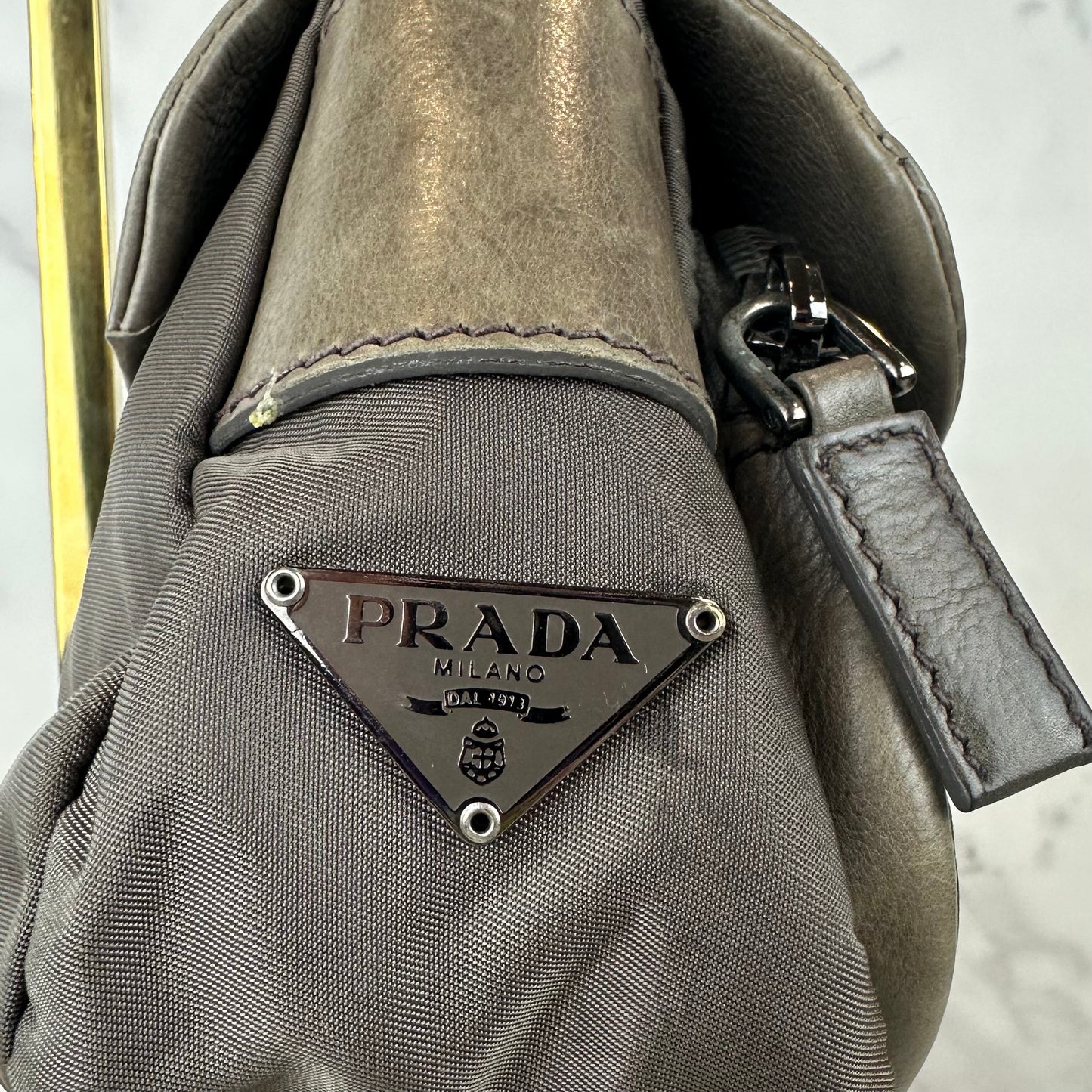 Prada Nylon and Leather Cargo Bag