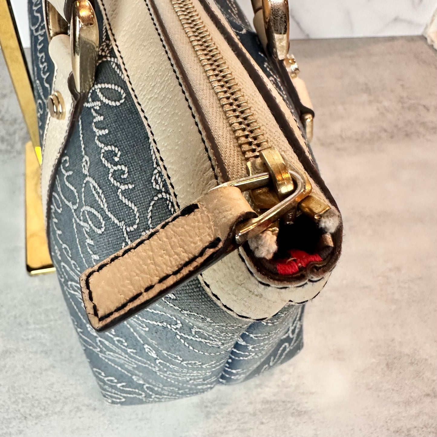 Gucci Nautical Print Abbey D- Ring Shoulder Bag
