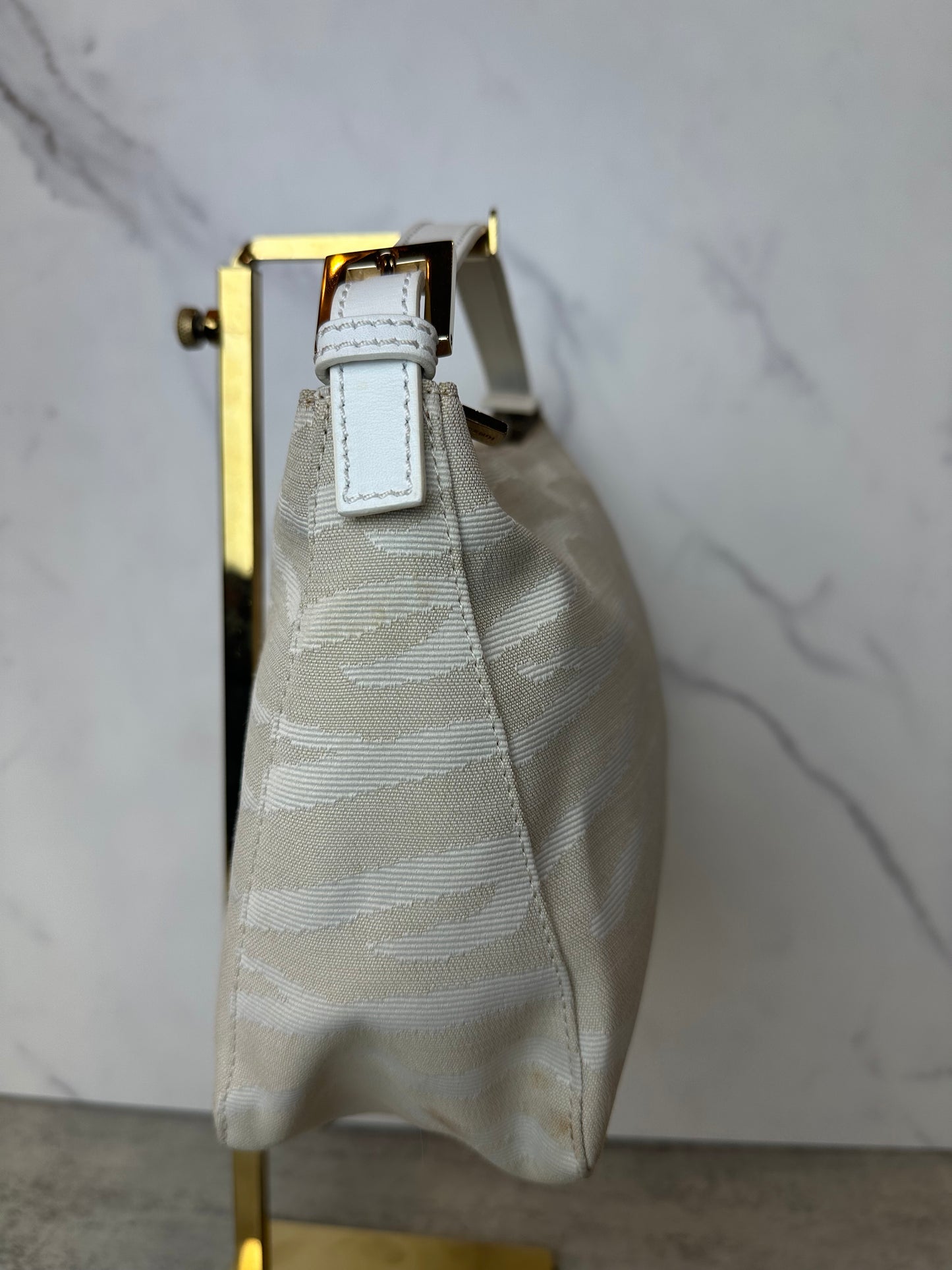 Fendi Tiger Print Beige Pochette