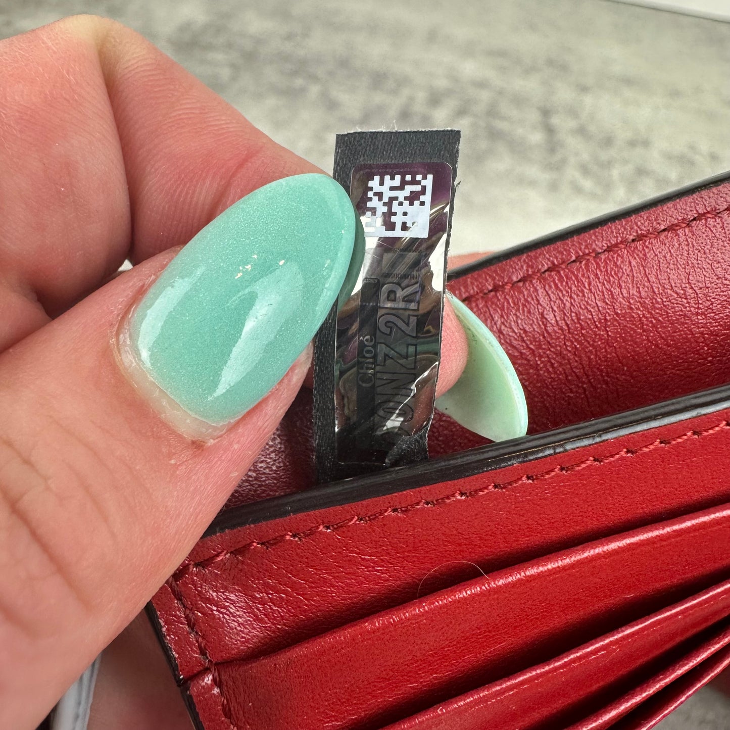 Chloe Calfskin Alphabet Compact Wallet