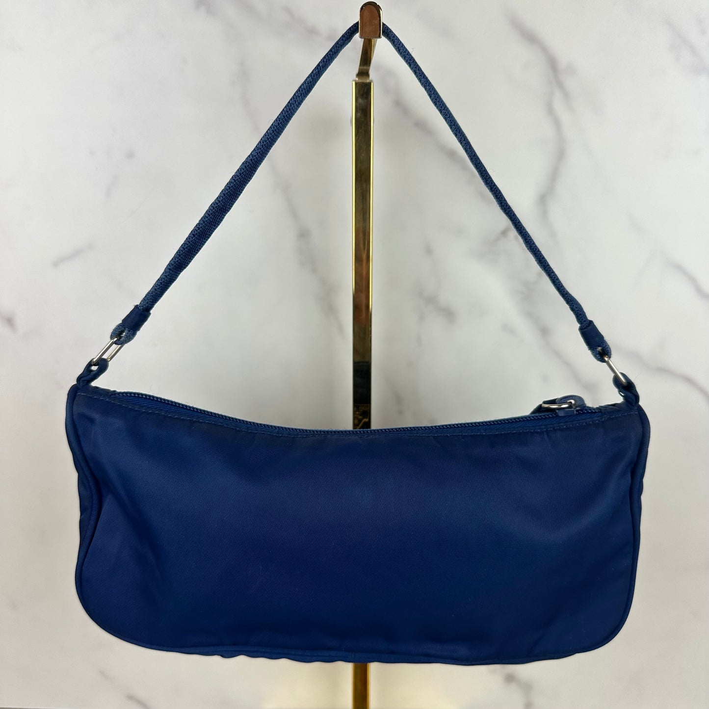 Blue Prada Nylon Pochette
