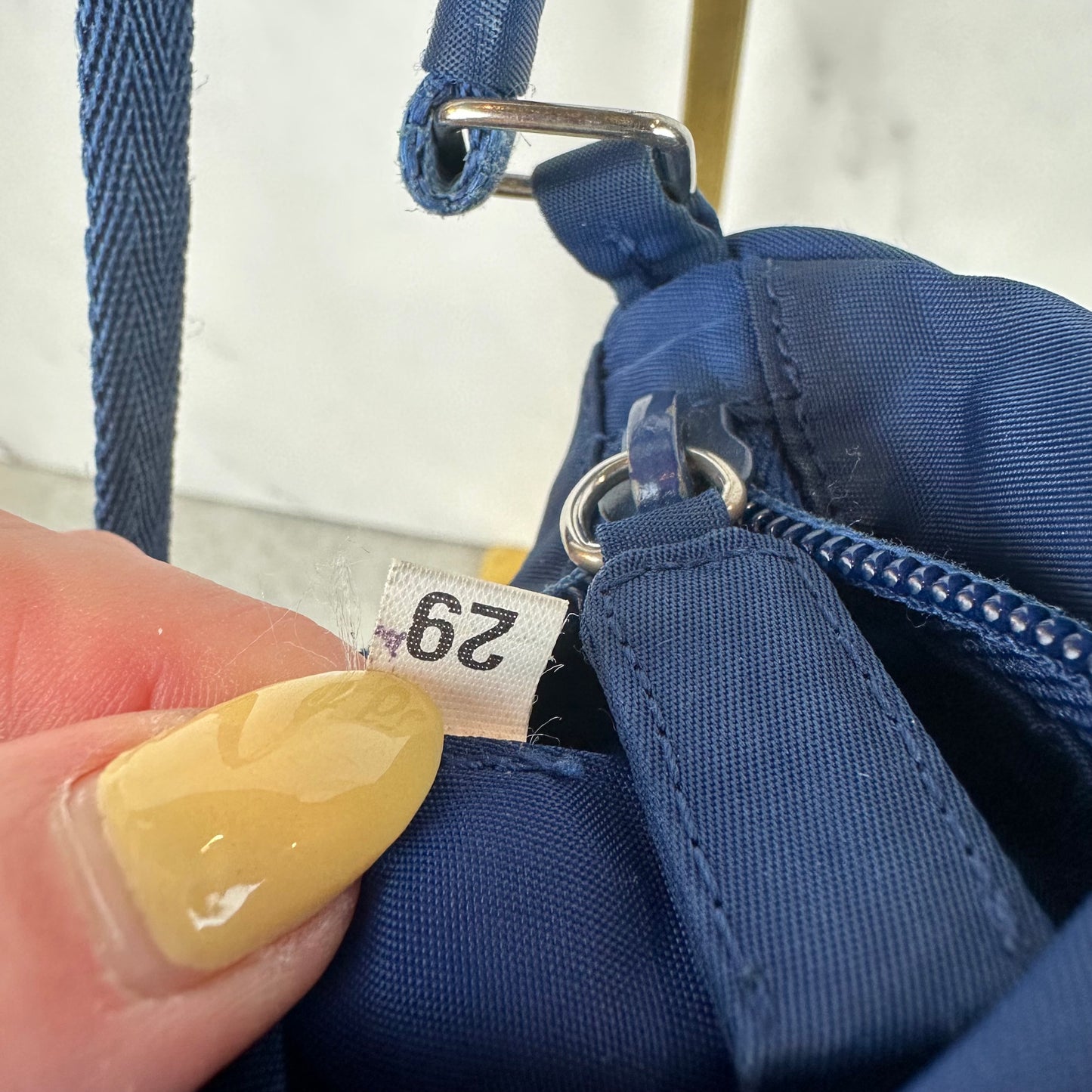 Blue Prada Nylon Pochette