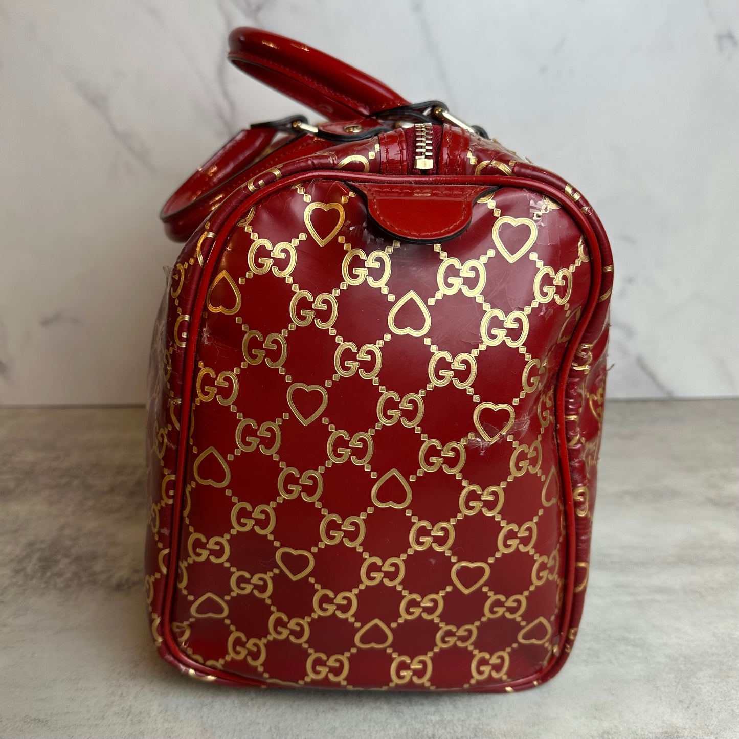 Gucci GG Valentine Medium Joy Boston Bag