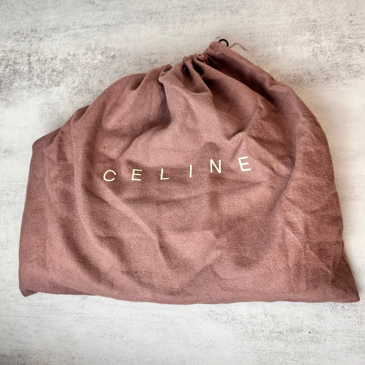 Vintage Celine Pebbled Leather Shoulder Bag