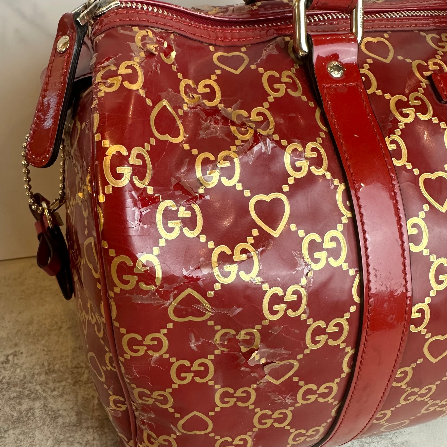 Gucci GG Valentine Medium Joy Boston Bag