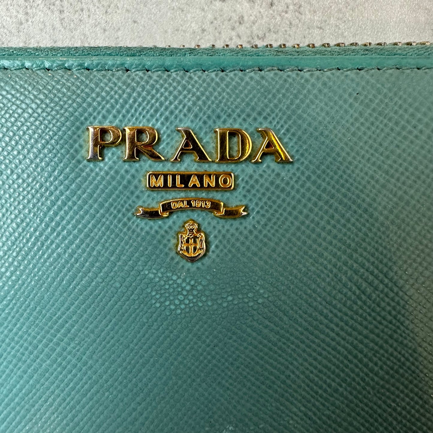 Prada Saffiano Metal Leather Continental Wallet