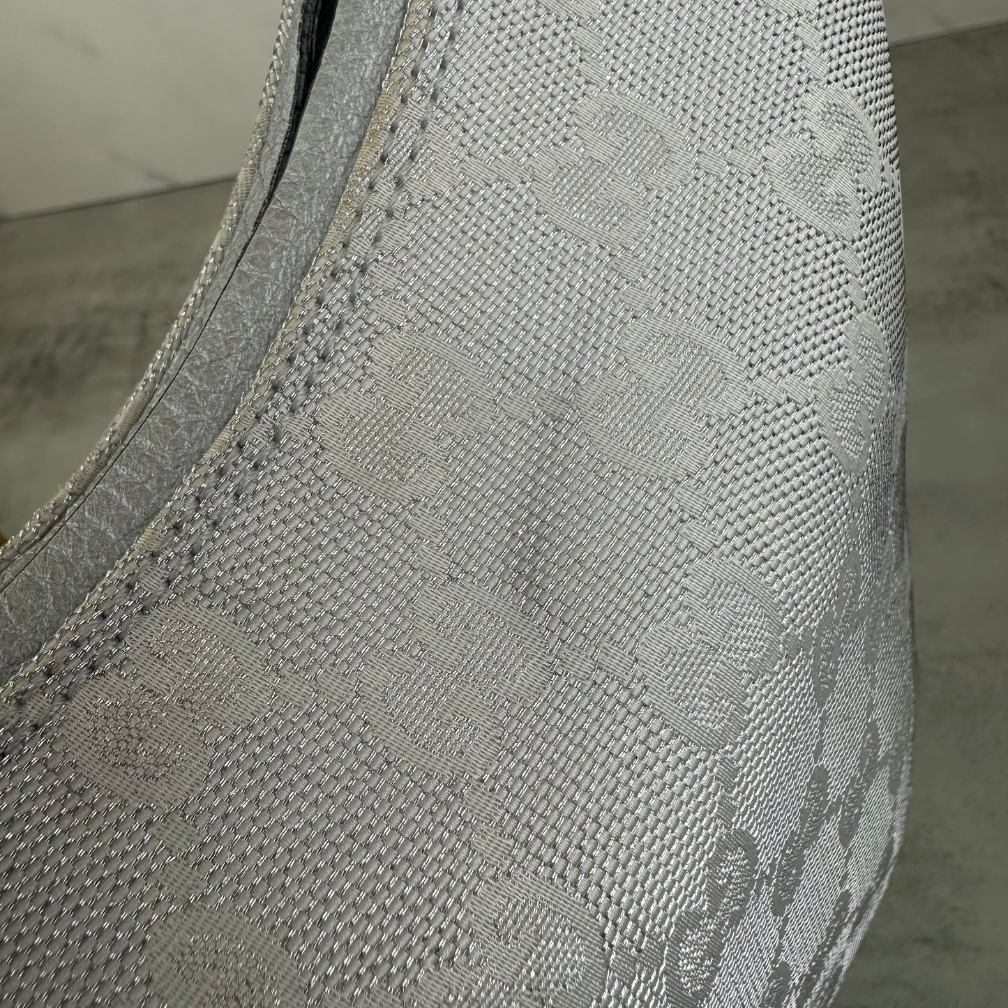 Vintage Gucci Metallic Silver GG Hobo Bag