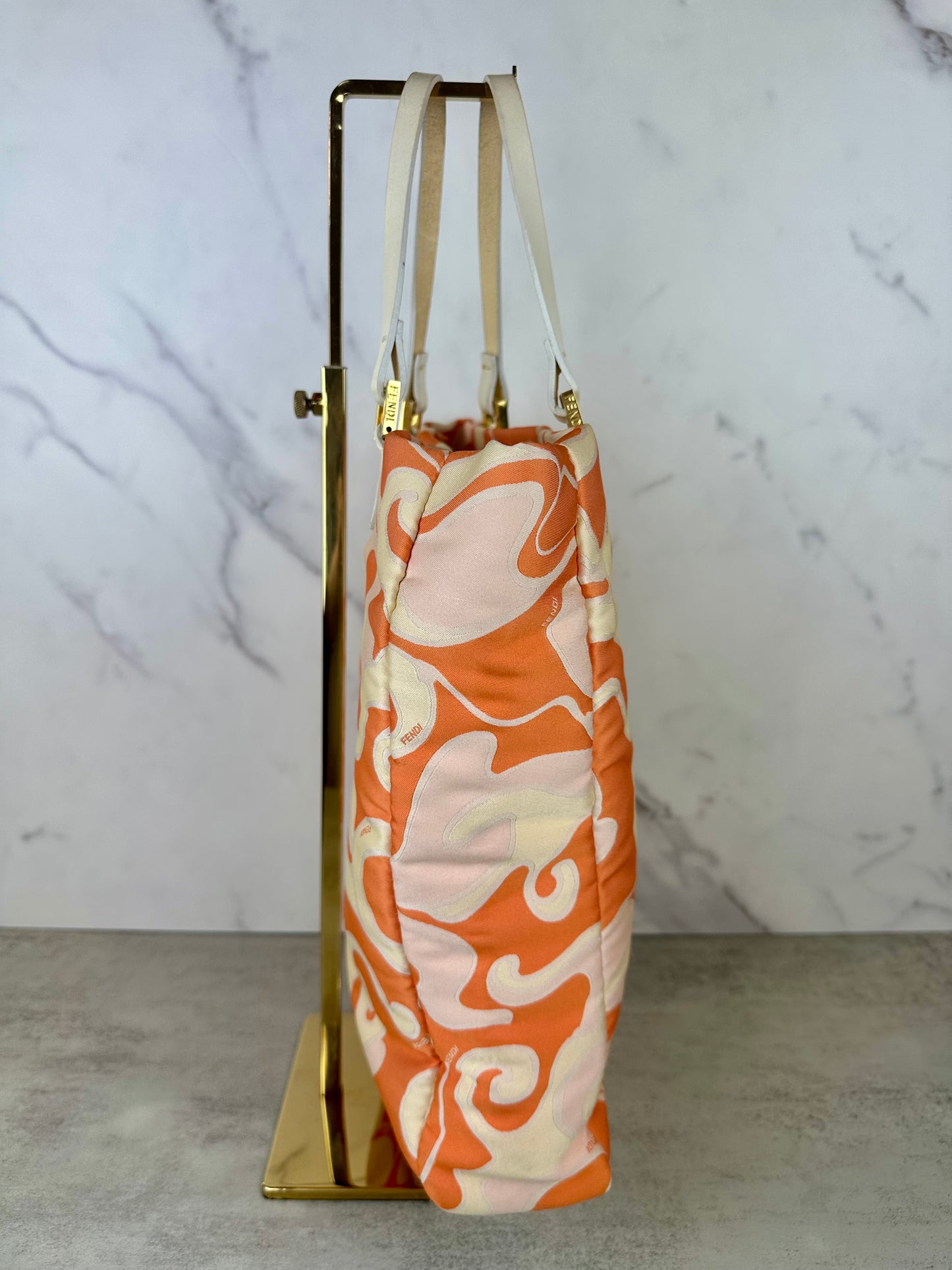Fendi Orange Swirl Tote