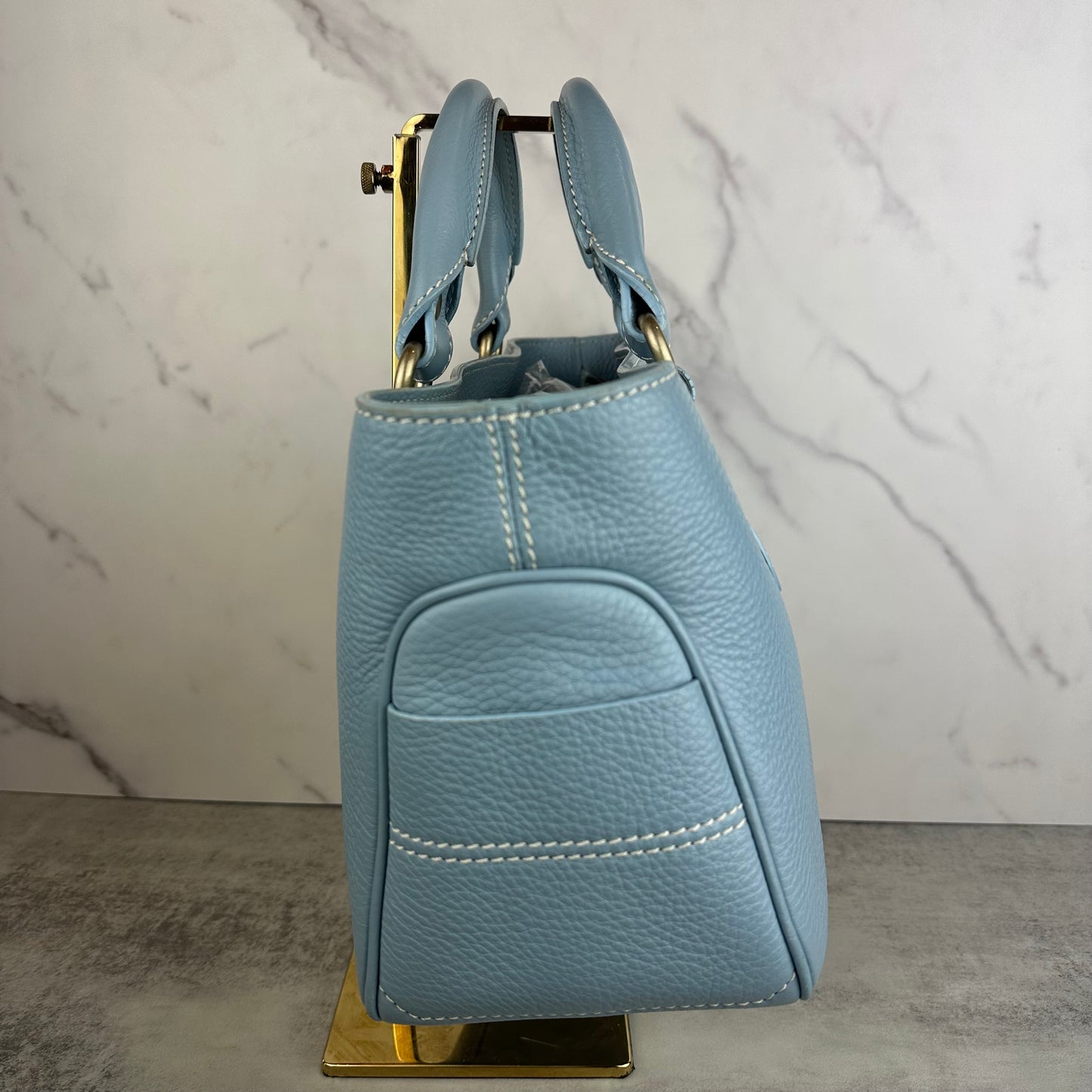 Celine Blue Leather Boogie Bag