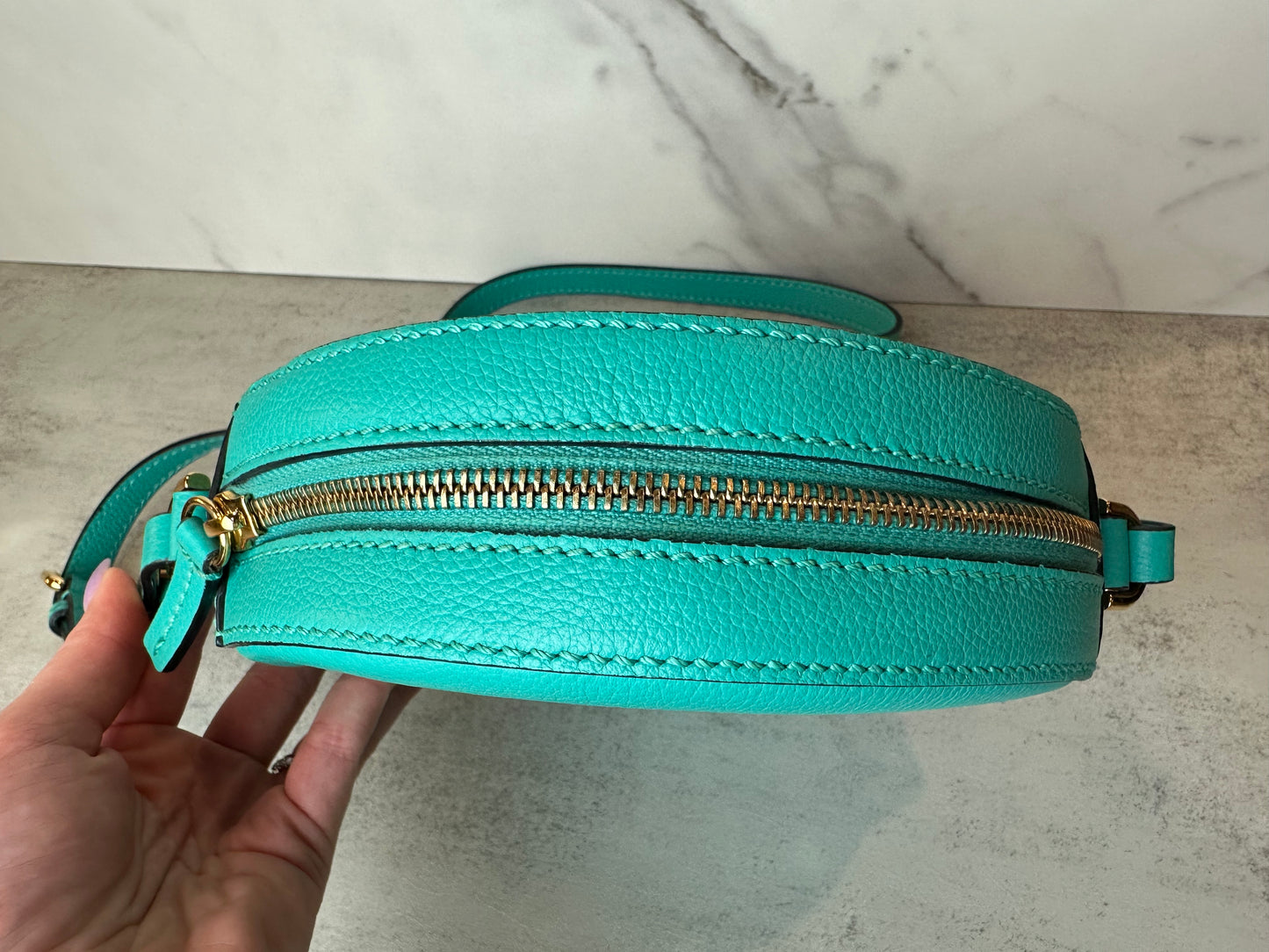 Versace Disco Medusa Head Leather Crossbody Bag