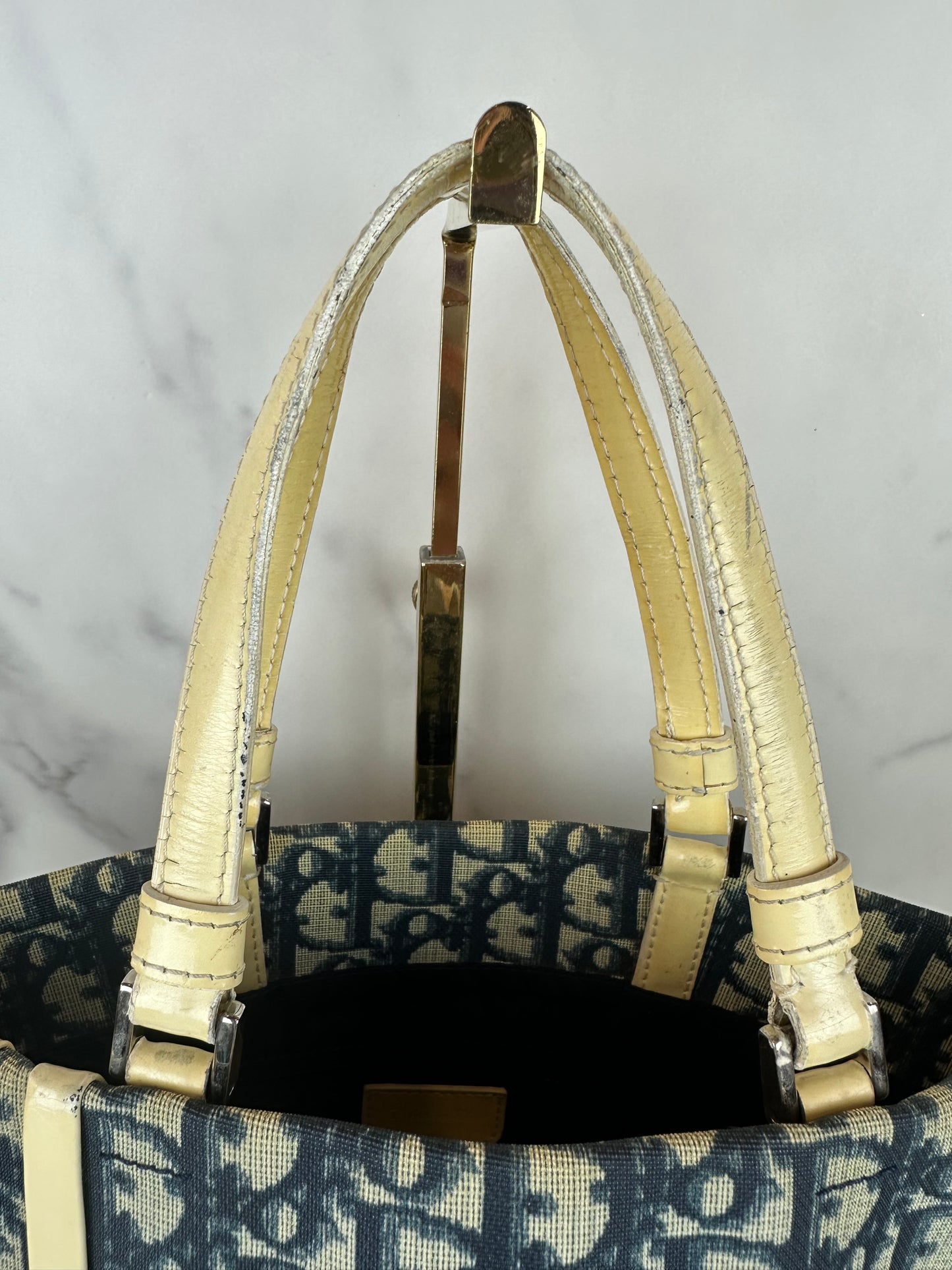 Christian Dior Navy Blue Tote Bag
