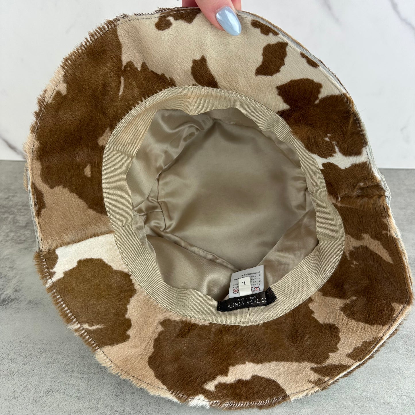 Bottega Veneta Calf Hair Bucket Hat