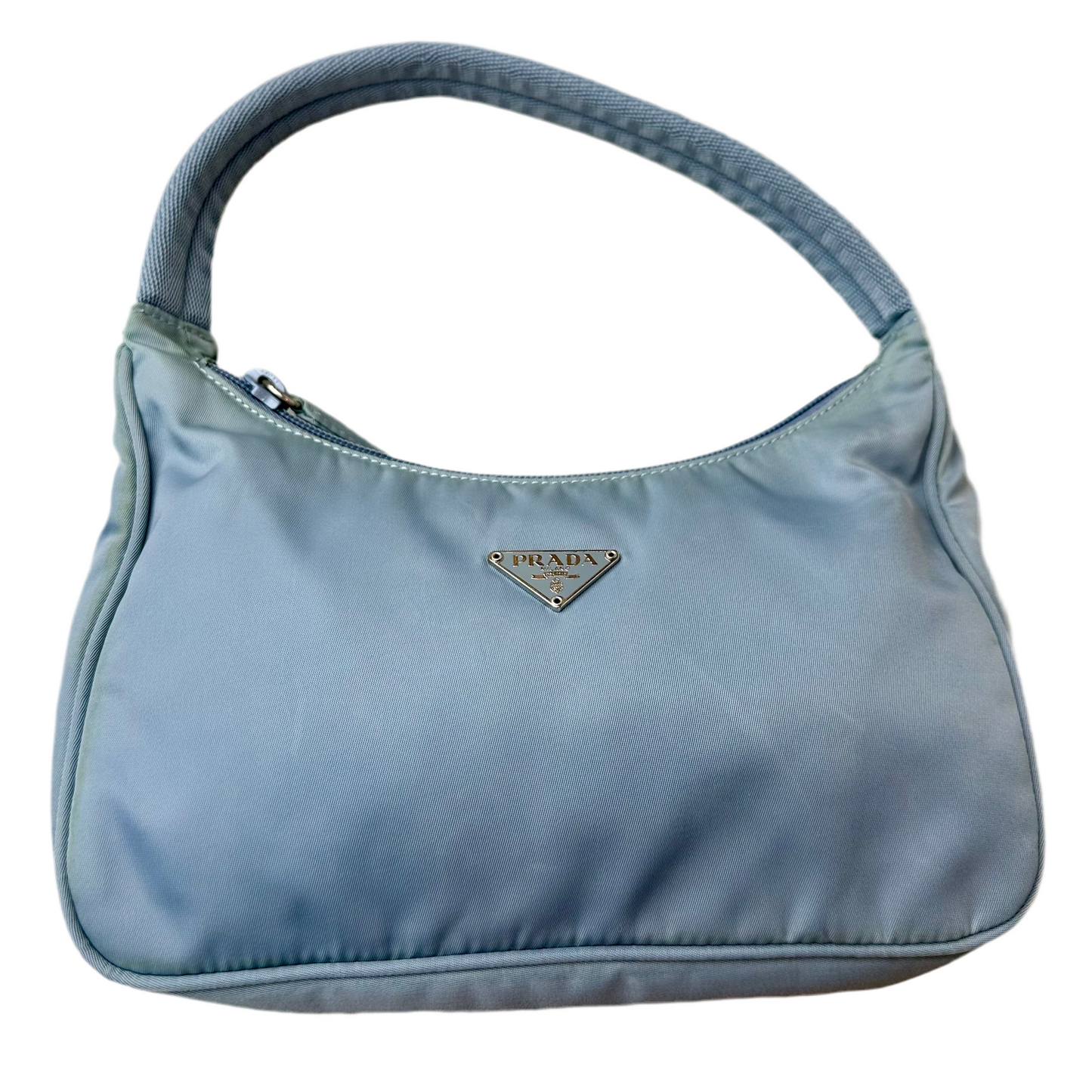 Prada Blue Nylon Pochette