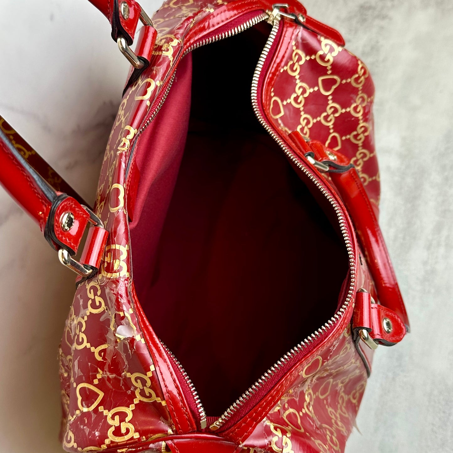 Gucci GG Valentine Medium Joy Boston Bag