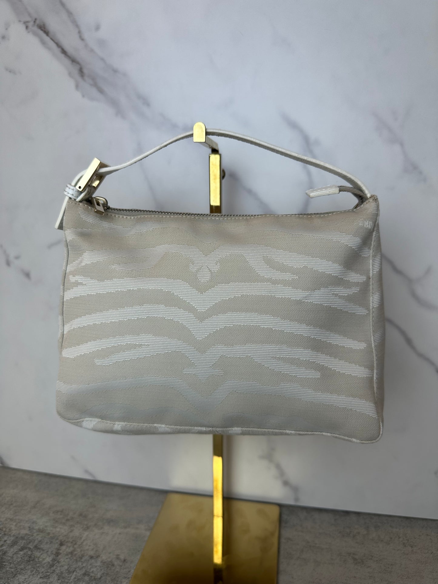 Fendi Tiger Print Beige Pochette