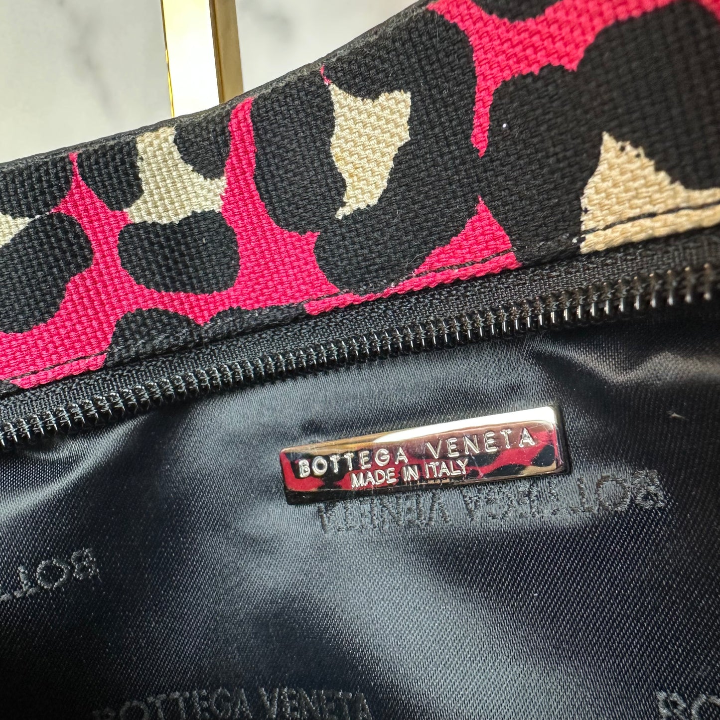 Bottega Veneta Vintage Leopard Shoulder Bag