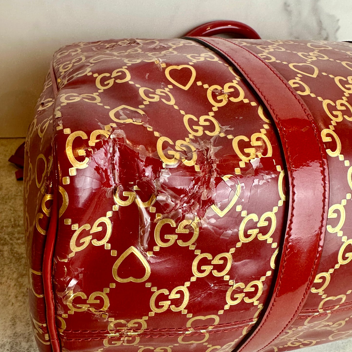 Gucci GG Valentine Medium Joy Boston Bag
