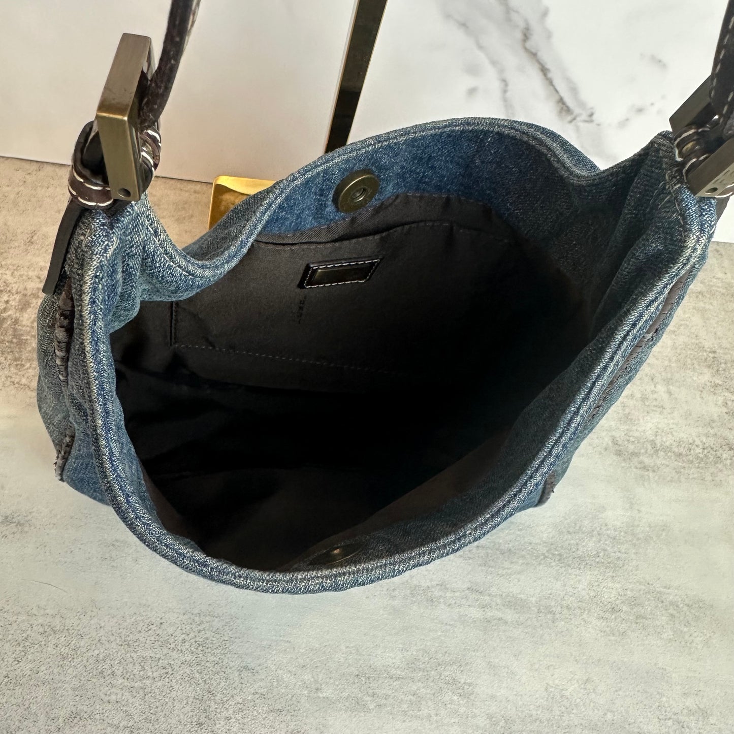 Fendi Denim Hobo Bag