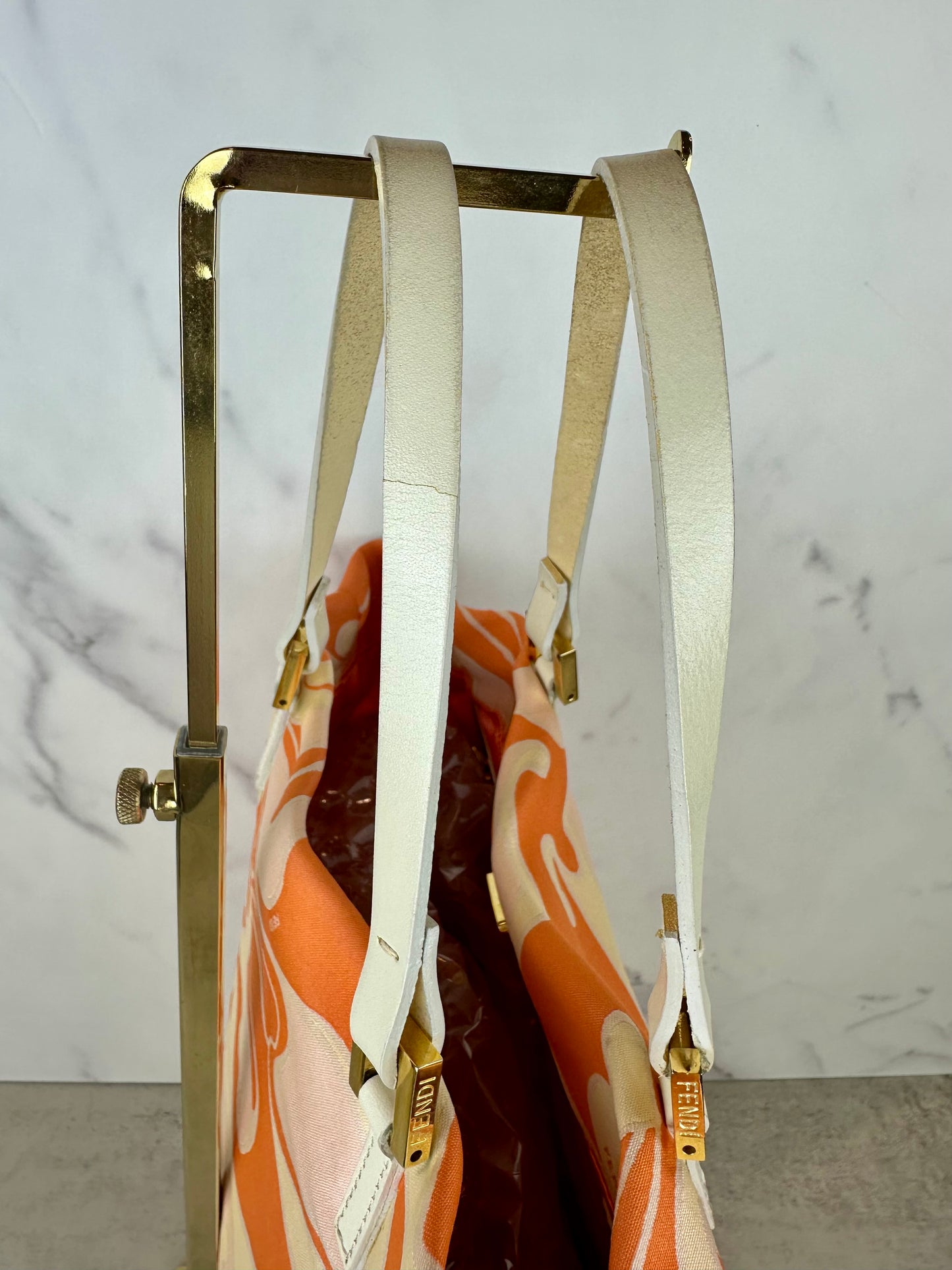 Fendi Orange Swirl Tote