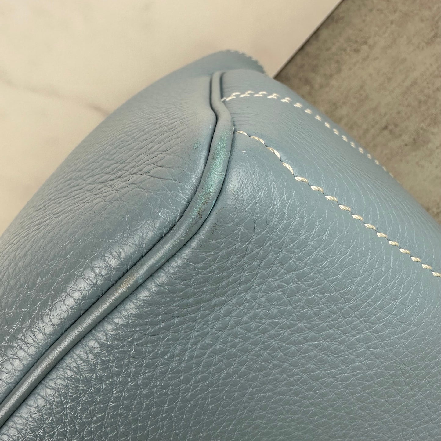 Celine Blue Leather Boogie Bag