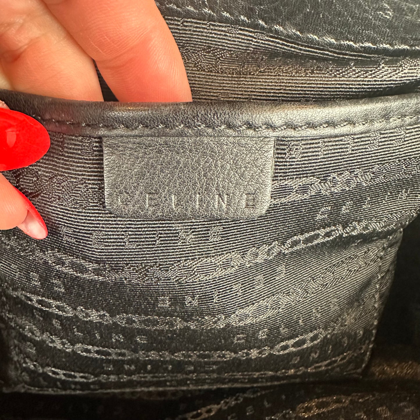 Celine Black Leather Boogie Bag