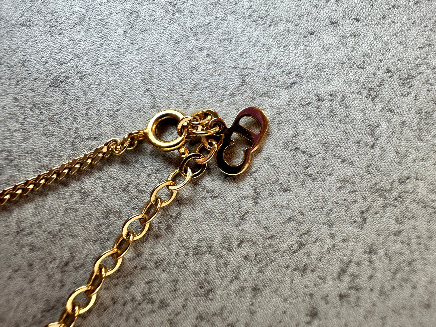 Vintage Dior Rhinestone Pendant Necklace