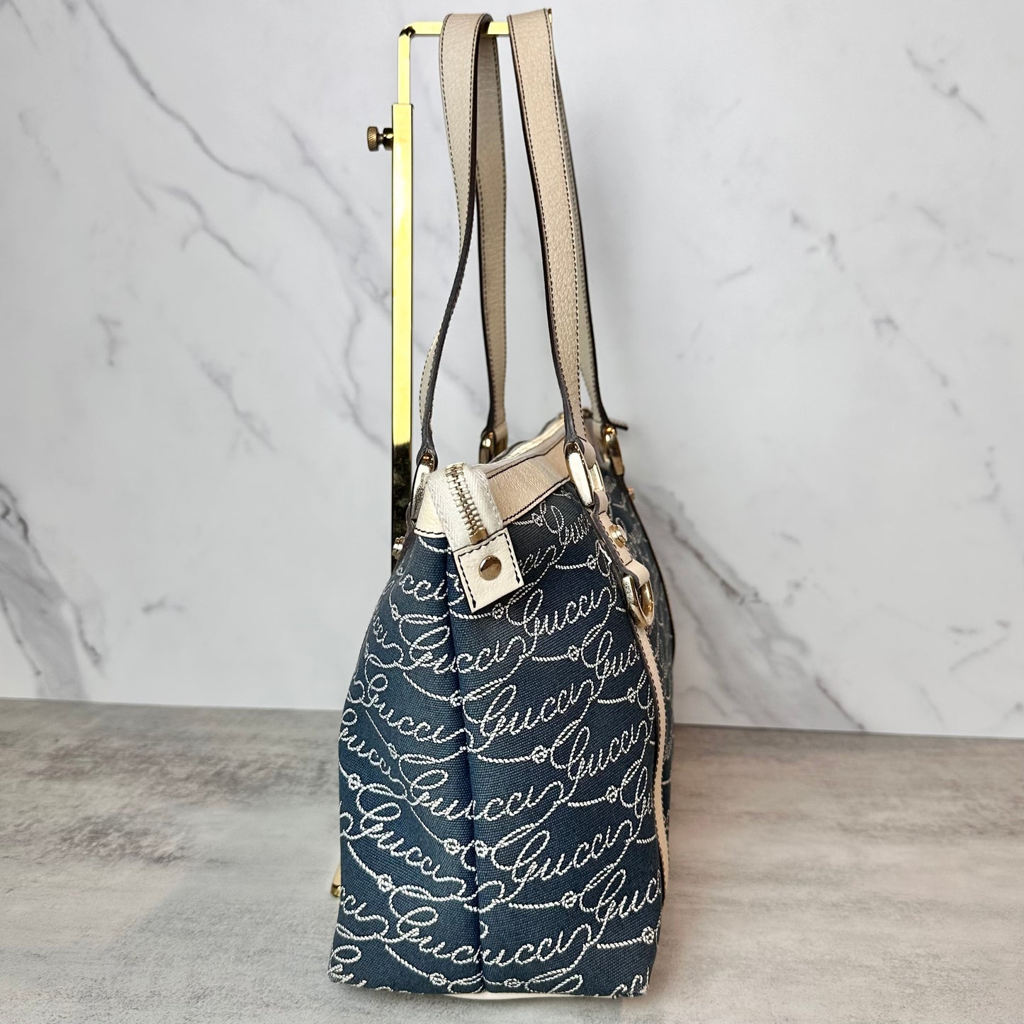 Gucci Nautical Print Abbey D- Ring Shoulder Bag