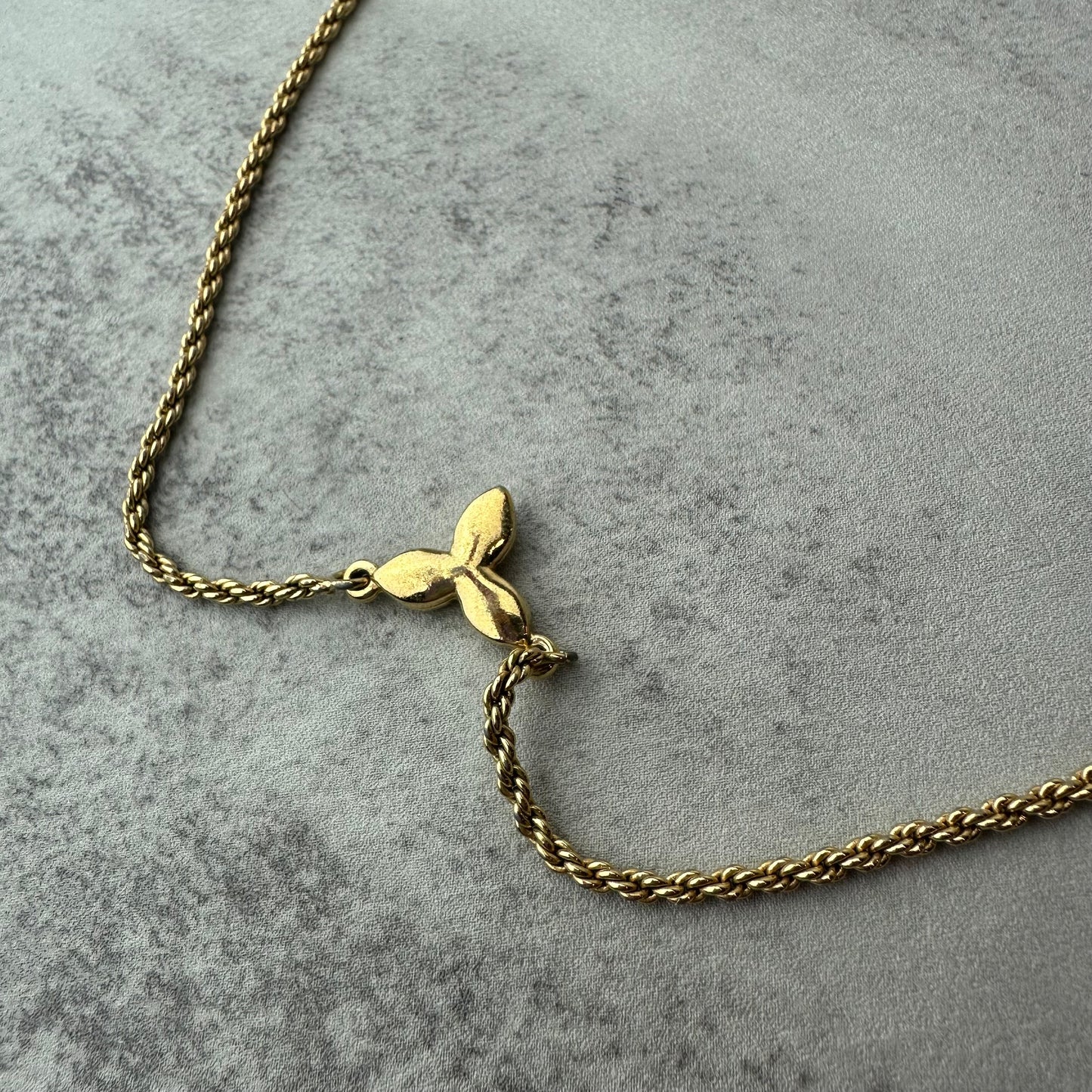 Vintage Christian Dior Flower Motif Necklace