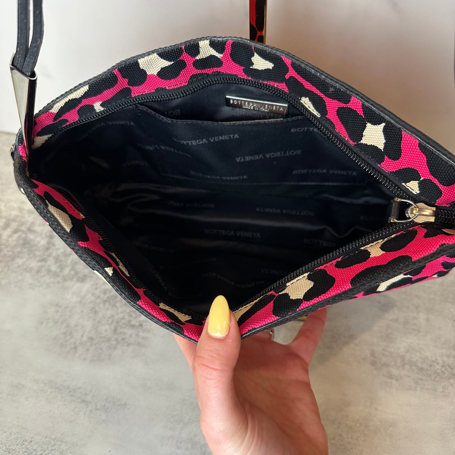 Bottega Veneta Vintage Leopard Shoulder Bag