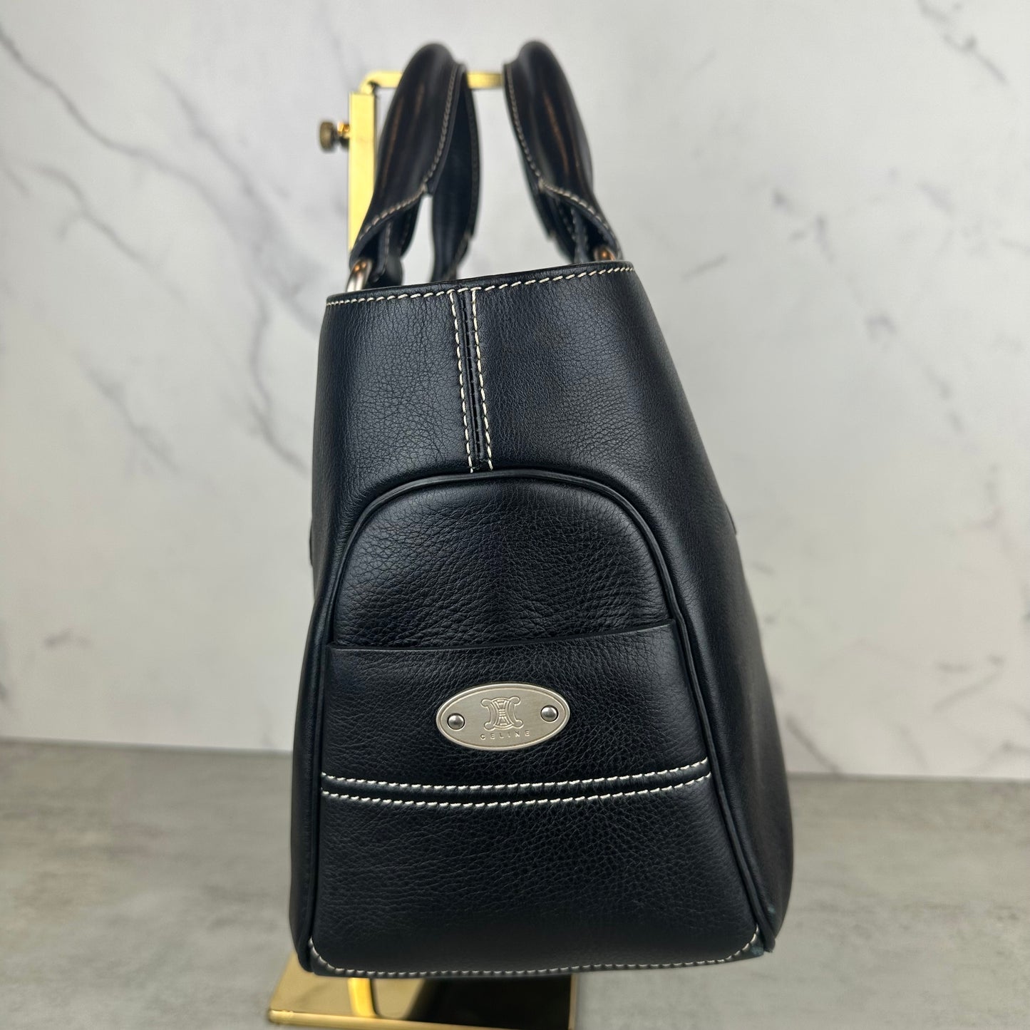 Celine Black Leather Boogie Bag