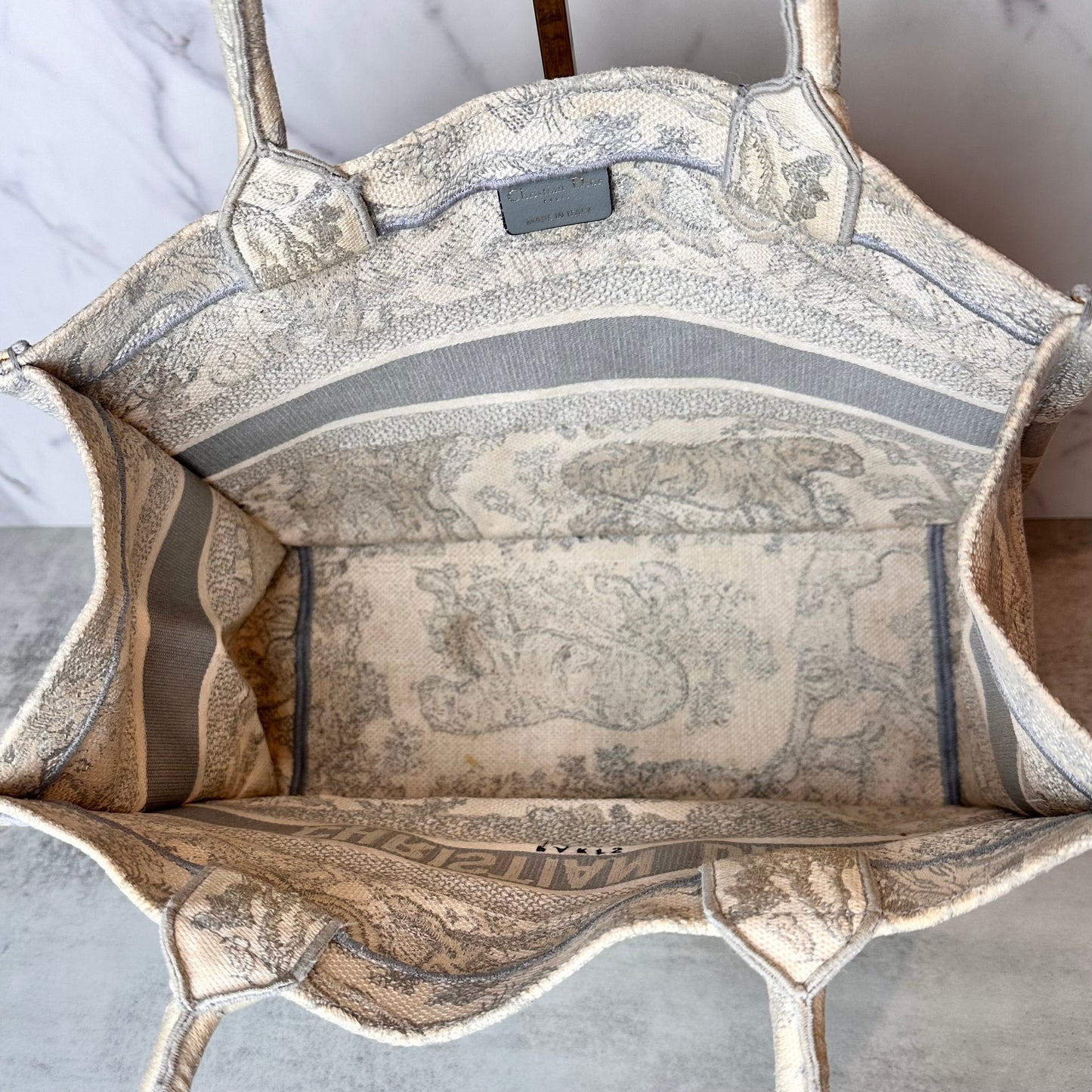Dior Medium Dioriviera Toile De Jouy Book Tote