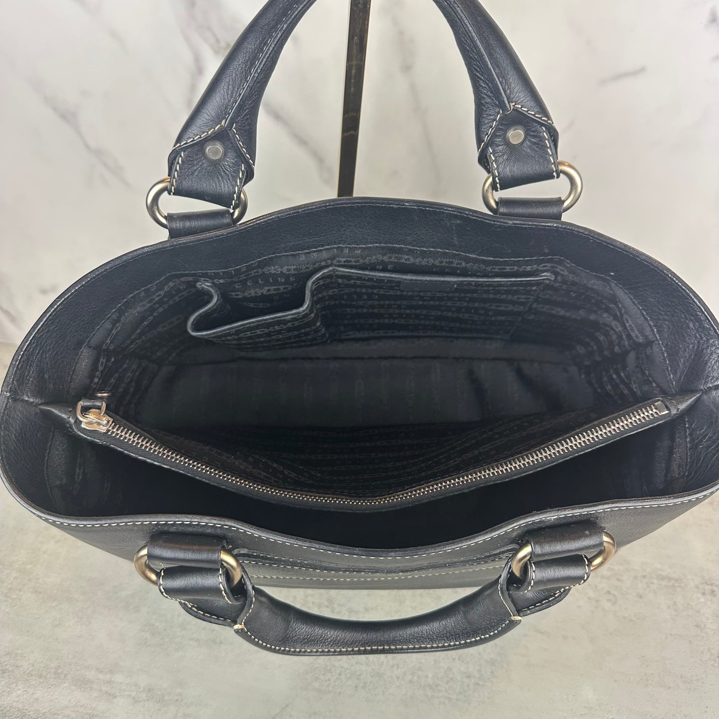 Celine Black Leather Boogie Bag