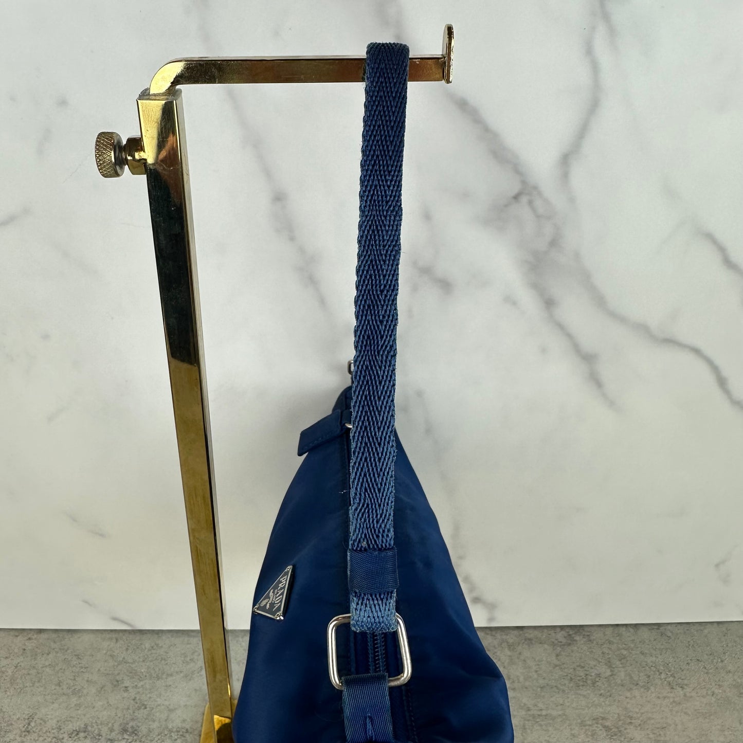 Blue Prada Nylon Pochette