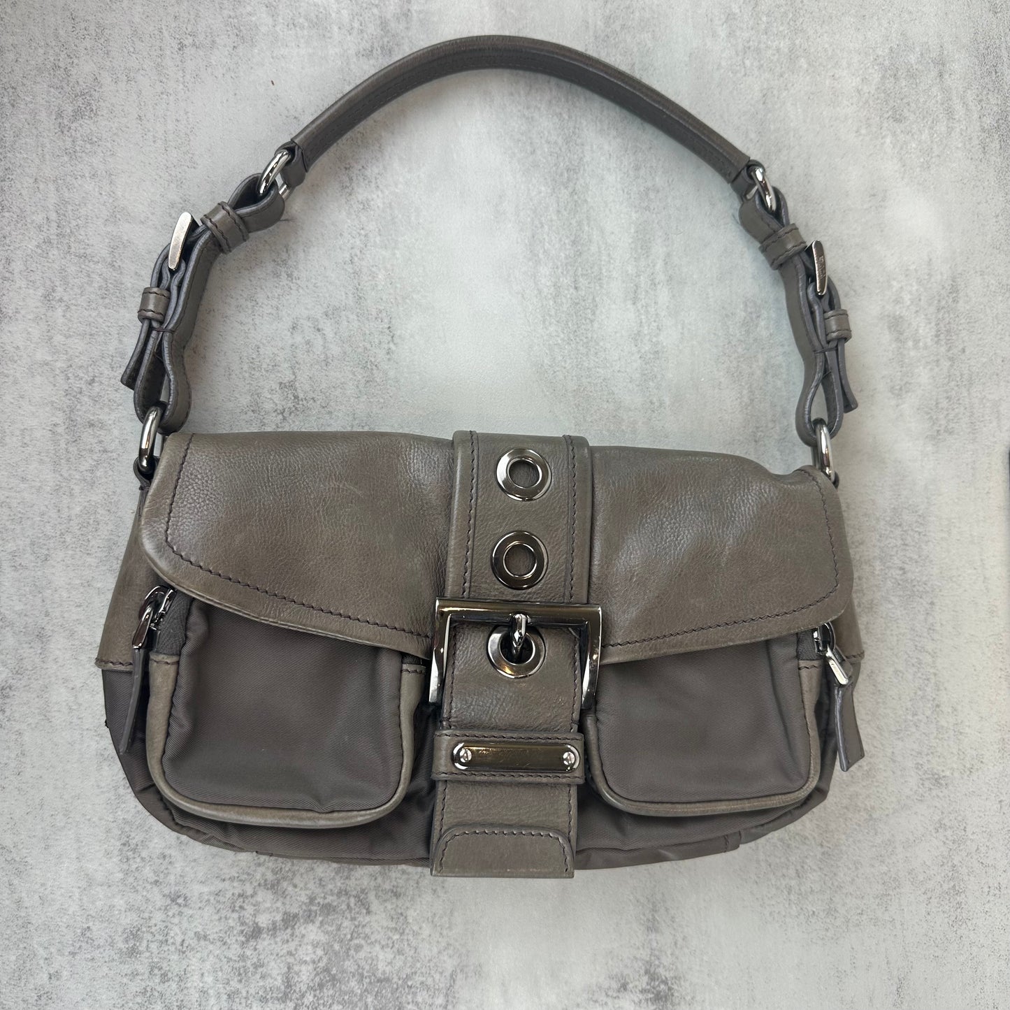 Prada Nylon and Leather Cargo Bag