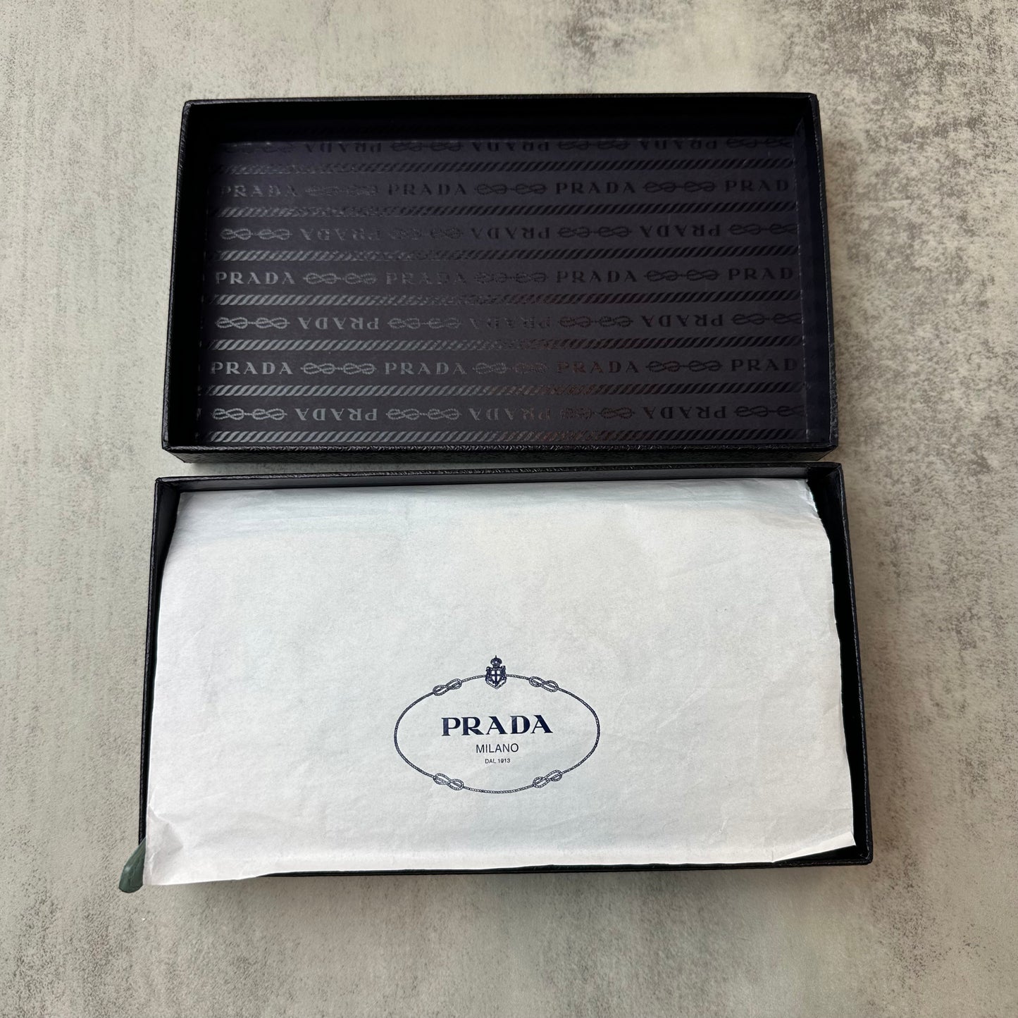 Prada Saffiano Metal Leather Continental Wallet