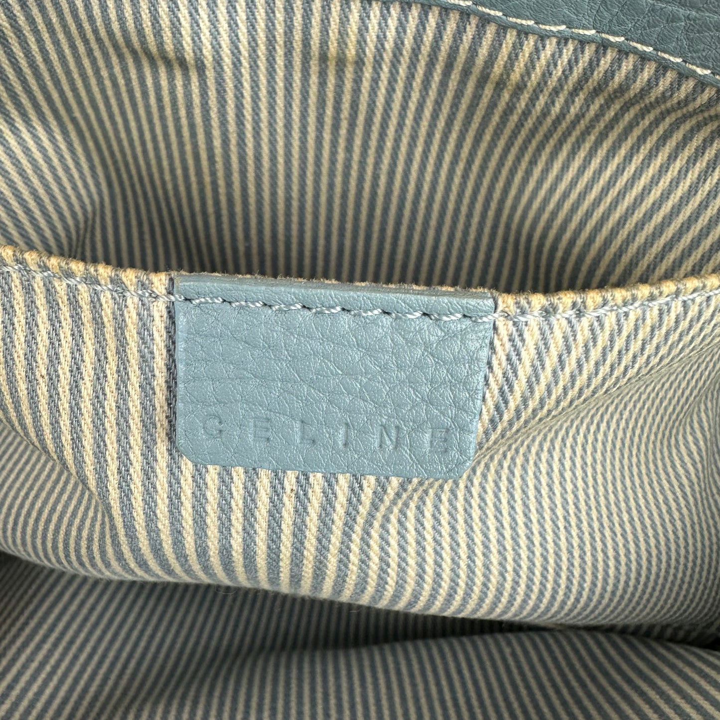 Celine Blue Leather Boogie Bag