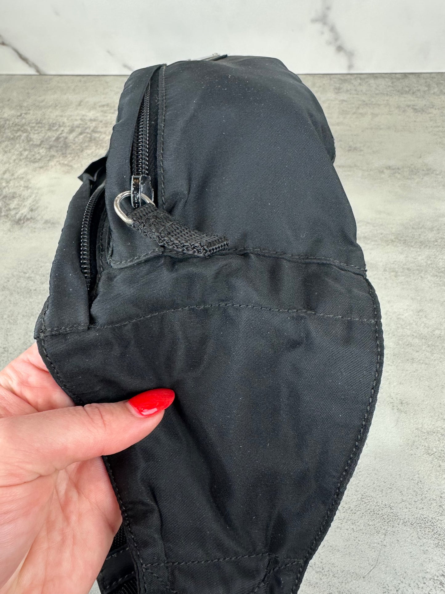 Prada Black Nylon Belt Bag