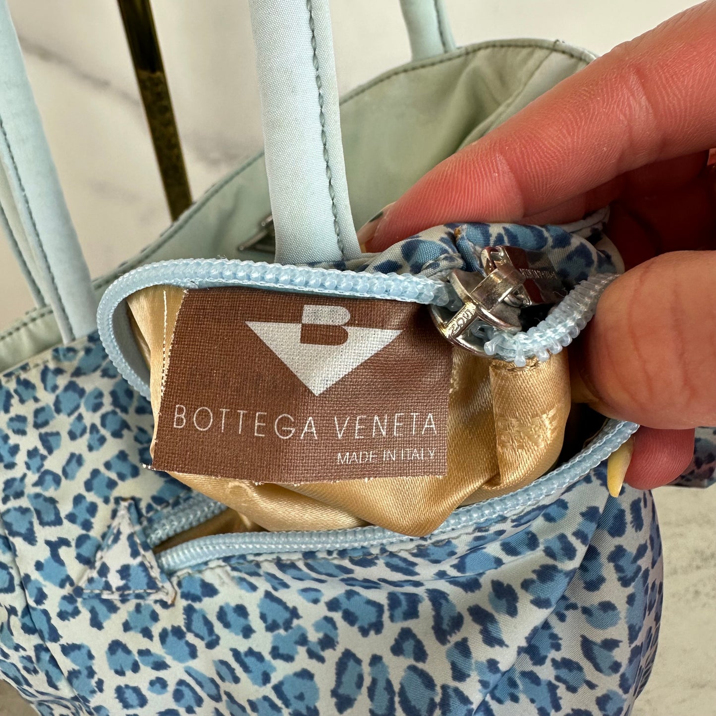 Bottega Veneta Leopard Print Shoulder Bag