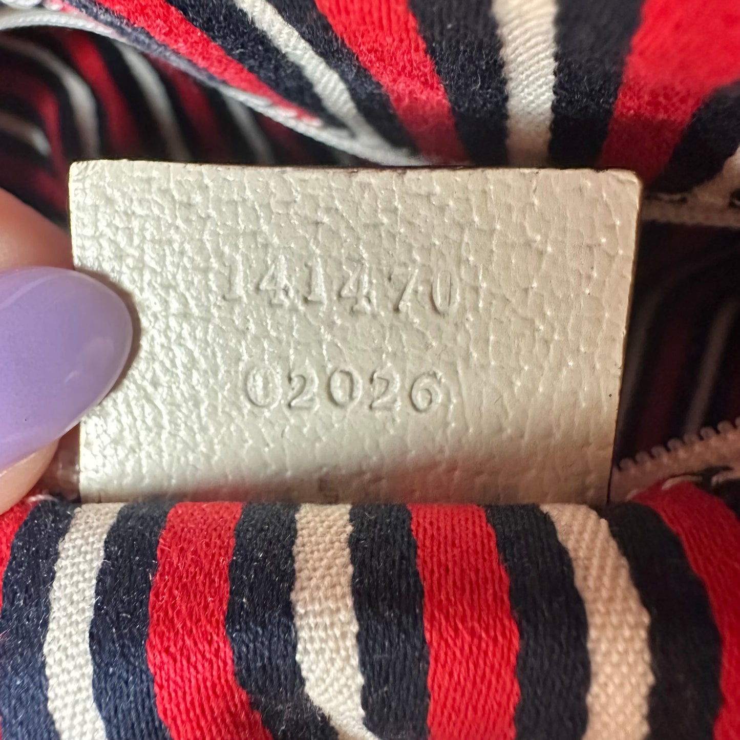 Gucci Nautical Print Abbey D- Ring Shoulder Bag