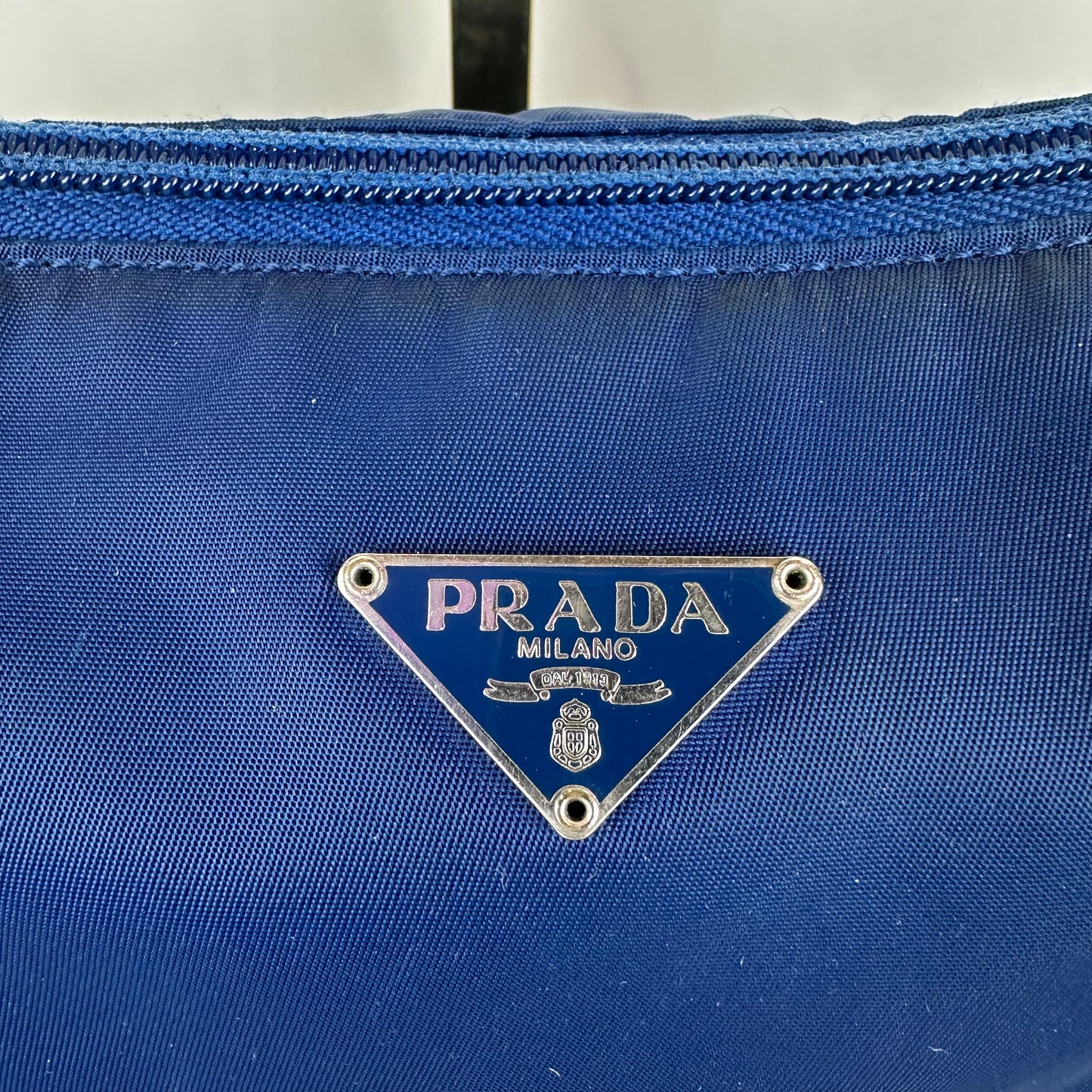 Blue Prada Nylon Pochette