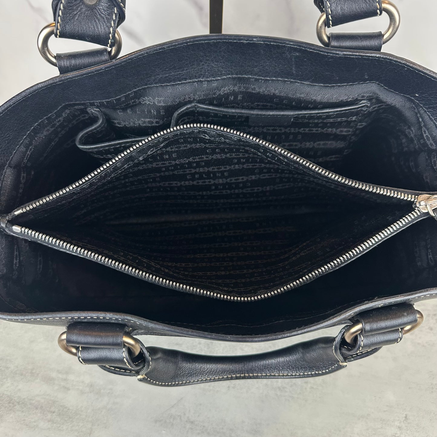 Celine Black Leather Boogie Bag