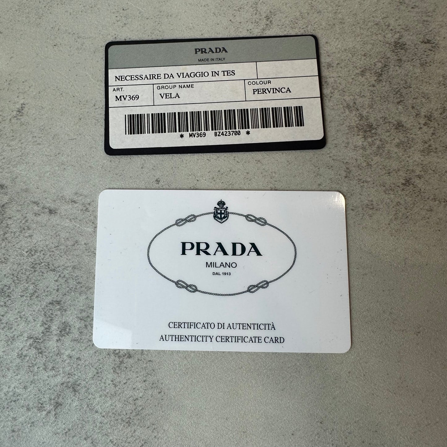 Prada Blue Nylon Pochette