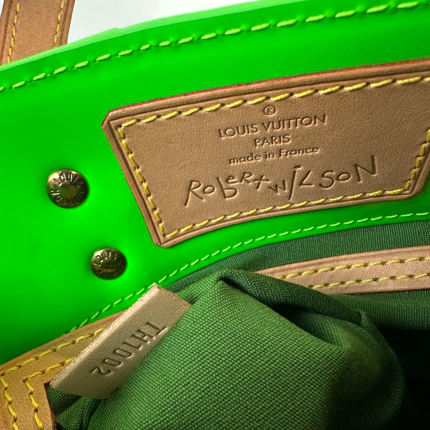 Louis Vuitton Green Vernis Reade PM Limited Edition Robert Wilson