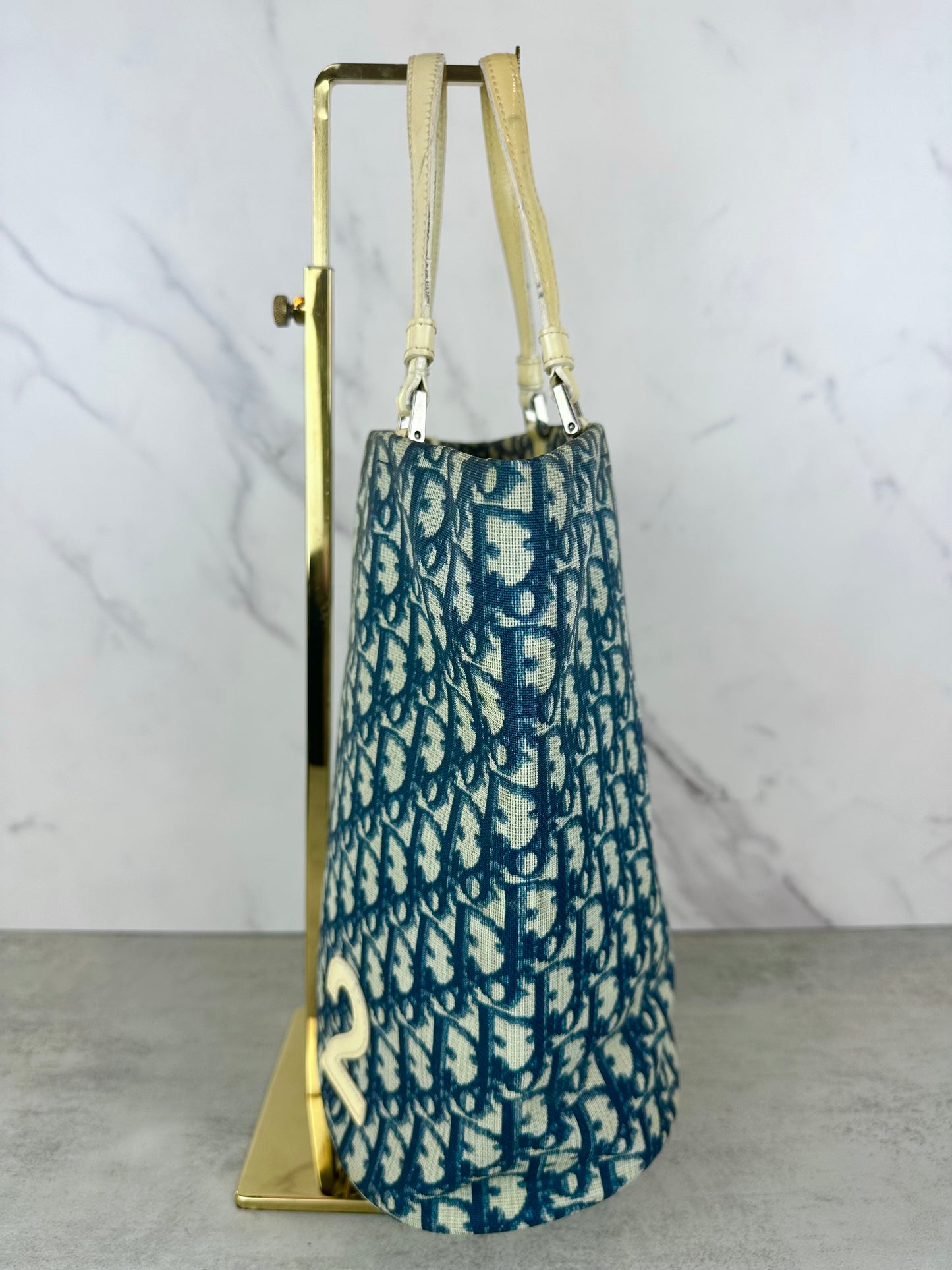 Christian Dior Navy Blue Tote Bag