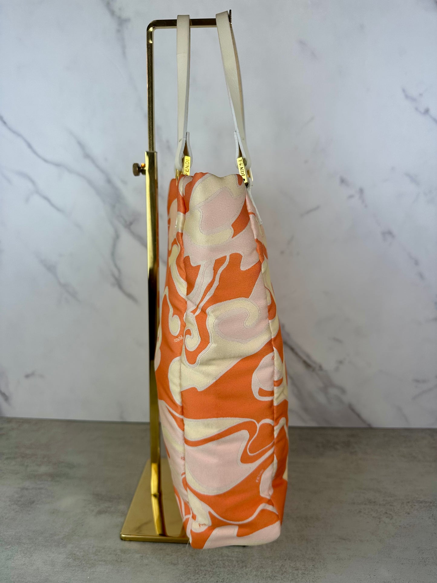 Fendi Orange Swirl Tote