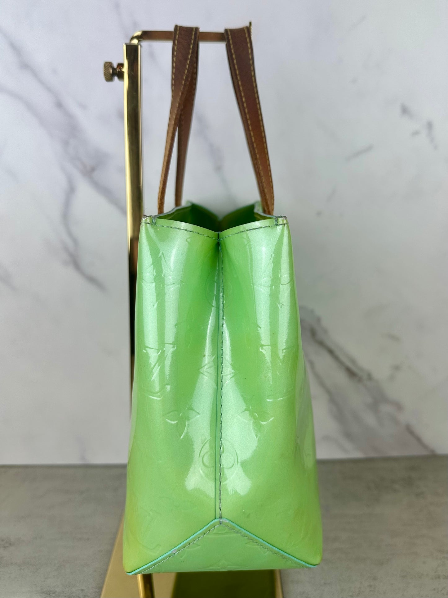 Louis Vuitton Green Vernis Reade PM
