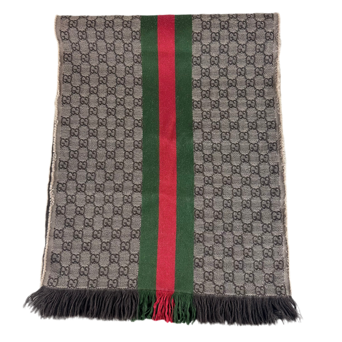 Gucci Monogram Sherry Line Wool Scarf