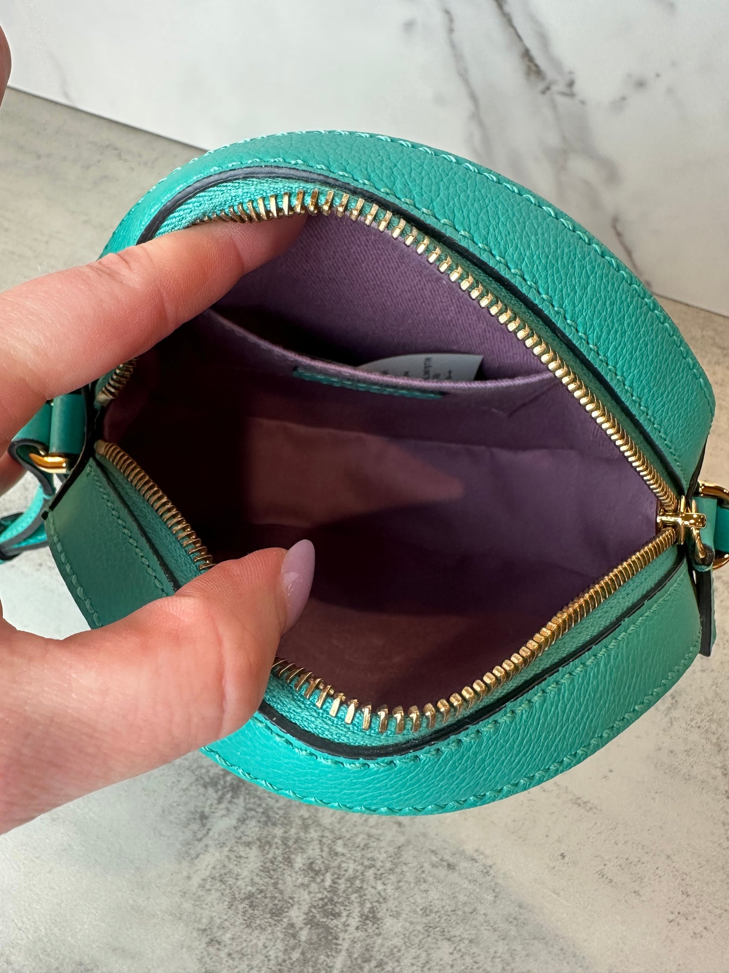 Versace Disco Medusa Head Leather Crossbody Bag