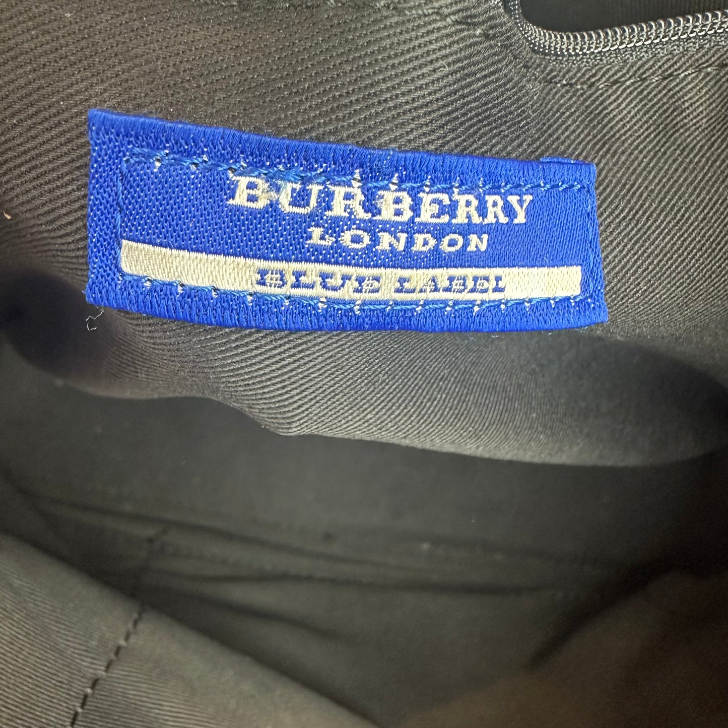 Burberry Nova Check Blue Label Nylon Tote