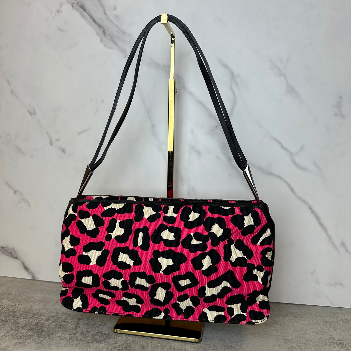 Bottega Veneta Vintage Leopard Shoulder Bag